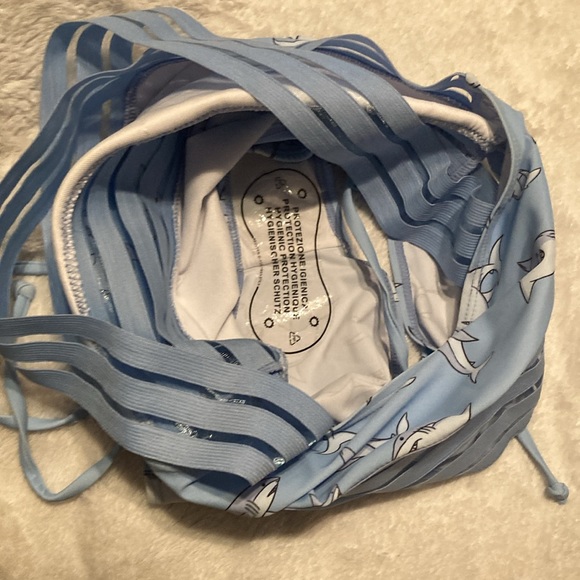 Women Anime |One Piece Kawaii Front Crossover lSwim Suit Hollow Out Shark | Sz M - Picture 9 of 9